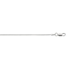 Sterling Silver 1.2mm Octogonal Snake 18 Chain with Lobster Clasp