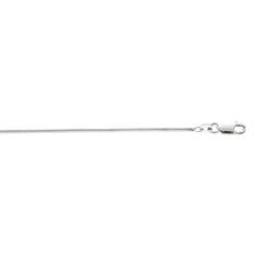 Sterling Silver 1.3mm Octogonal Snake 18 Chain with Lobster Clasp