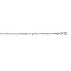 Sterling Silver 2.2mm Sparkle 16 Chain with Lobster Clasp
