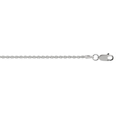 Sterling Silver 1.4mm Rope 24 Chain with Lobster Clasp