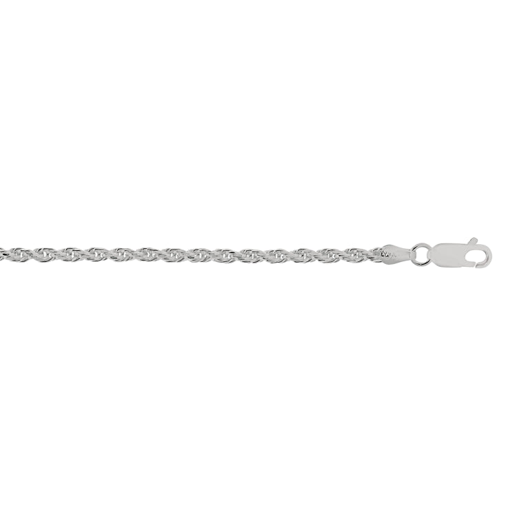 Sterling Silver 2.9mm Rope 22 Chain with Lobster Clasp