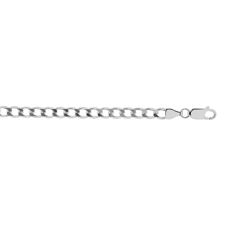 Sterling Silver 4.7mm Comfort Curb 20 Chain with Lobster Clasp