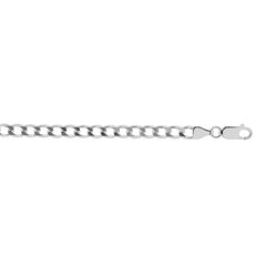 Sterling Silver 4.7mm Comfort Curb 20 Chain with Lobster Clasp