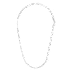 Sterling Silver 5.5mm Comfort Curb 20 Chain with Lobster Clasp