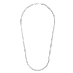 Sterling Silver 5.6mm Miami Cuban 8.5 Chain Bracelet with Box Lock