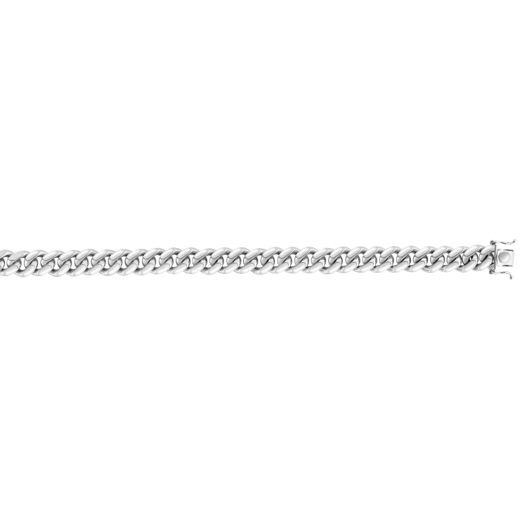 Sterling Silver 9.8mm Miami Cuban 24 Chain with Box Lock