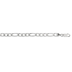 Sterling Silver 5.5mm Figaro 22 Chain with Lobster Clasp