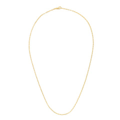 14K Yellow Gold 1.5mm Paperclip 18 Chain with Lobster Lock
