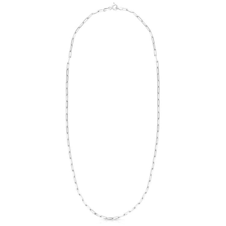 Sterling Silver 2.5mm Paperclip 18 Chain with Lobster Clasp