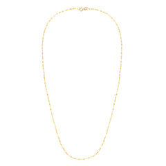 14K Yellow Gold 1.4mm Mirror Rolo 18 Chain with Lobster Lock