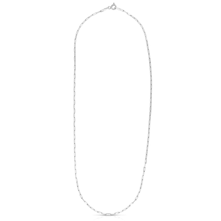 Sterling Silver 1.8mm 16 Paperclip Chain with Lobster Clasp