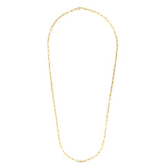 14K Yellow Gold 4.2mm 20 Paperclip Chain Necklace with Lobster Lock.