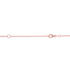 14K Rose Gold 1.5mm 18 Cable Chain with Lobster Clasp