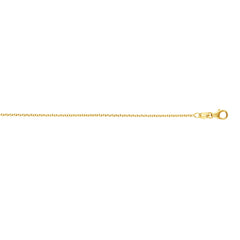 14K Yellow Gold 1.9mm 20 Round Cable Chain with Lobster Clasp