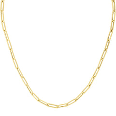 10K Yellow Gold 4.2mm Polished 18 Paperclip Necklace