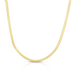 10K Yellow Gold 2.8mm Polished 7 Herringbone Bracelet