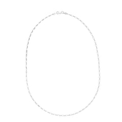 Sterling Silver 18 Paperclip Chain Necklace with Lobster Clasp.