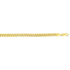 14K Yellow Gold 22 2.6mm Miami Cuban Chain with Lobster Clasp