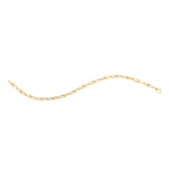 14K Yellow Gold 3.7mm Jax 7.5 Bracelet with Lobster Clasp.