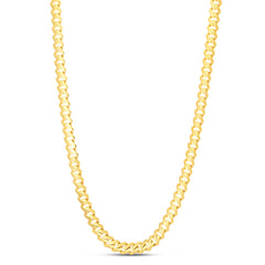 14K Yellow Gold 8mm High Polish Modern Lite Edge  8.25 Chain Bracelet with Box (Both Side Push) Clasp.