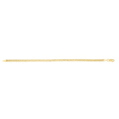 14K Yellow Gold 3.5mm Bismark 16 Chain Necklace with Lobster Clasp