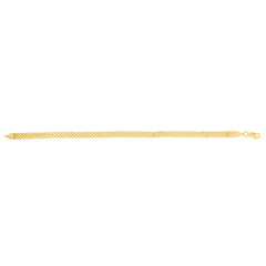 14K Yellow Gold 4.7mm Bismark 20 Chain Necklace with Lobster Clasp