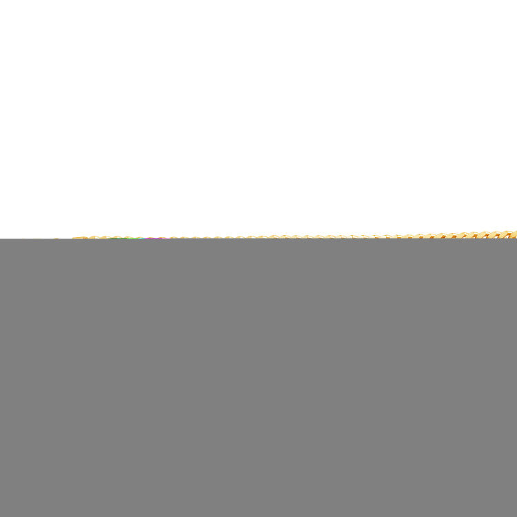 Silver (14k Yellow Gold Plated) 5.6mm Polished 22 Miami Cuban Chain Necklace with Lobster Clasp.