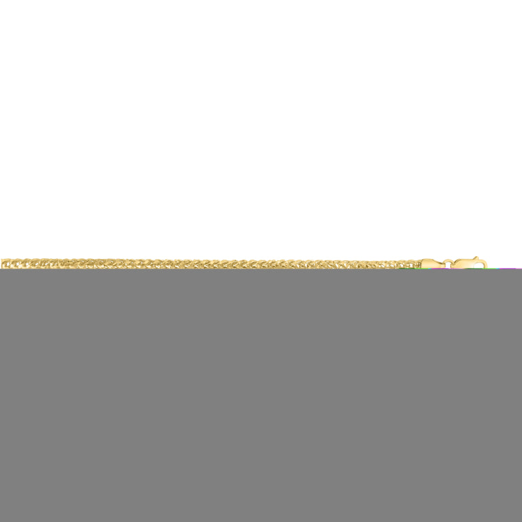 Silver (14k Yellow Gold Plated) 8.5 3.8mm Diamond Cut Lite Round Franco Chain Bracelet with Lobster Clasp.