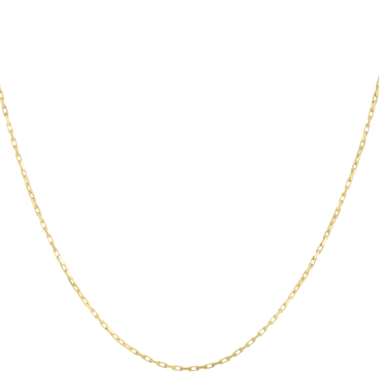 14K Yellow Gold 1.3mm French Cable 24 Chain with Lobster Clasp