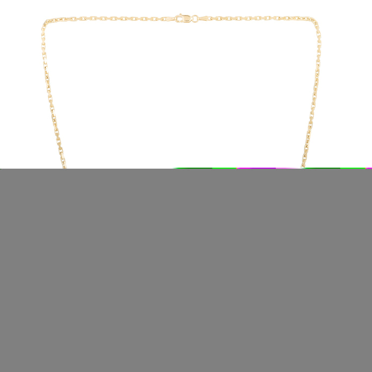 14K Yellow Gold 1.9mm French Cable 20 Chain with Lobster Clasp