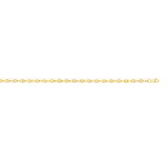 14K Yellow Gold 4.5mm Polished Lite Anchor 22 Chain with Lobster Clasp