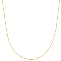 14K Yellow Gold 1.3mm Popcorn 16 Chain with Lobster Clasp