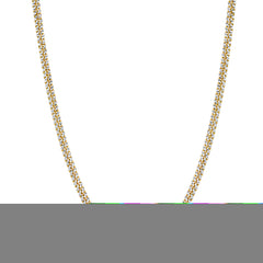 14K Yellow Gold 4mm Pave Classic Miami Cuban 18 Chain with Box with Both Side Figure 8 Clasp