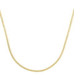 14K Yellow Gold 2.74mm Fancy 16 Ice Chain Necklace with Lobster Clasp