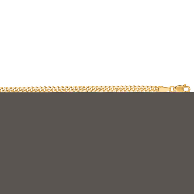14K Yellow Gold 3.6mm Gourmette 22 Chain