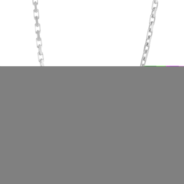 Sterling Silver 2.8mm 24 French Cable Chain with Lobster Clasp. Item is rhodium plated.