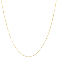 10K Yellow Gold 18 1.3mm French Cable Chain Necklace with Lobster Clasp