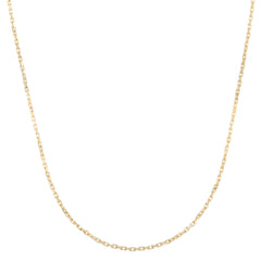 10K Yellow Gold 24 1.9mm French Cable Chain Necklace with Lobster Clasp