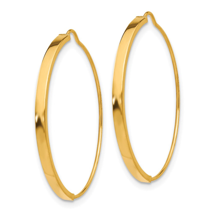 14k 1.75x27mm Wire Hoop Earrings