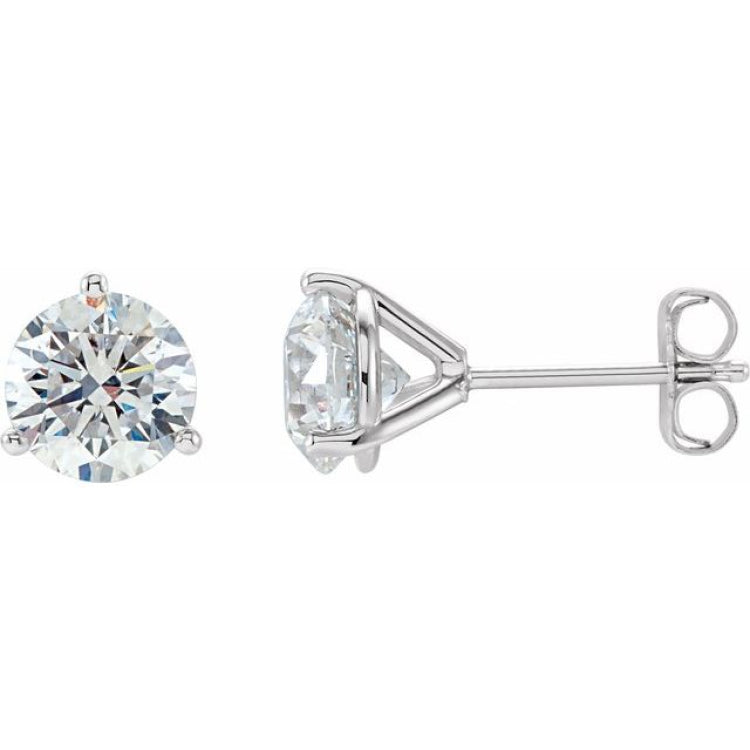 14K White Gold 1/2 CTW Natural Diamond Stud Earrings