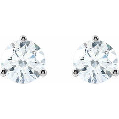 14K White Gold 1 1/2 CTW Lab-Grown Diamond Stud Earrings