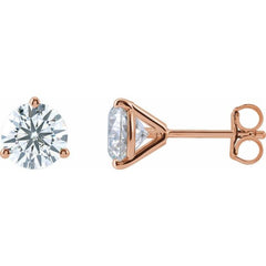 14K Rose Gold 1 1/2 CTW Lab-Grown Diamond Stud Earrings
