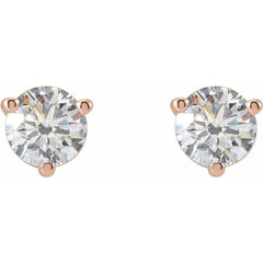 14K Rose Gold 1/2 CTW Natural Diamond Earrings