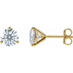 14K Yellow Gold 3 CTW Lab-Grown Diamond Stud Earrings