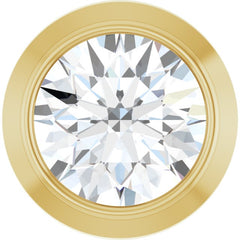 14K Yellow Gold 1/10 CT Lab-Grown Diamond Slide Pendant
