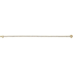 14K Yellow Gold 4 CTW Lab-Grown Diamond Line 7" Bracelet