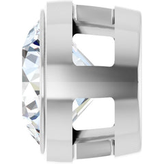 14K White Gold 1 CT Natural Diamond Slide Pendant