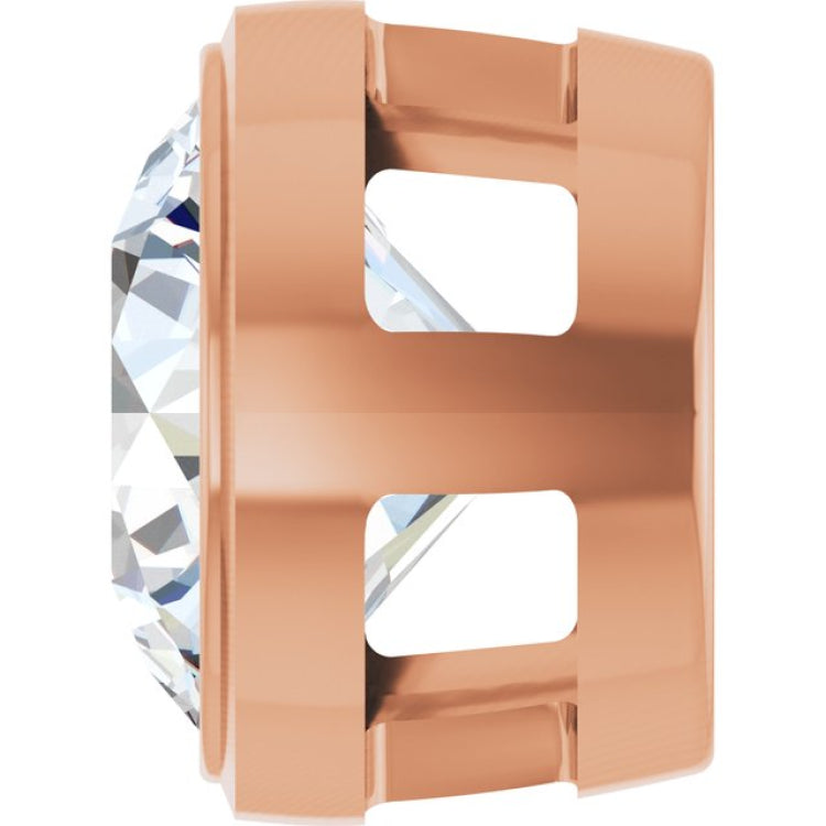 14K Rose Gold 1 CT Natural Diamond Slide Pendant