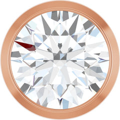 14K Rose Gold 3/4 CT Lab-Grown Diamond Slide Pendant