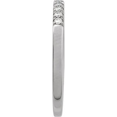 Sterling Silver 1/6 CTW Lab-Grown Diamond Stackable Ring